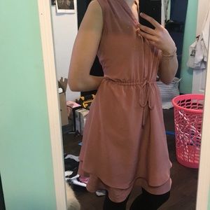 String tie maxi dress